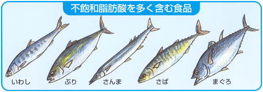 不飽和脂肪酸を多く含む食品