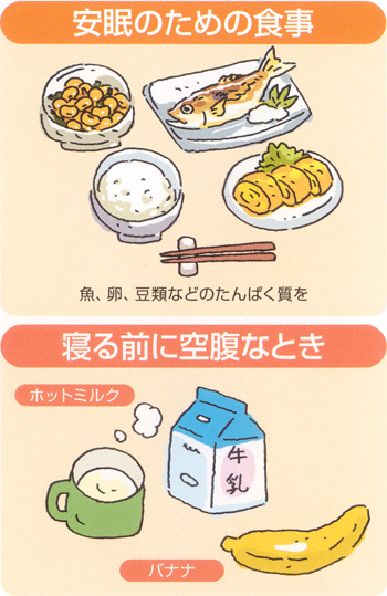 安眠のための食事　寝る前に空腹なとき